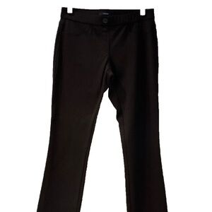 Tahari Pull-On Stretch‎ Full Length Women's Dress Pants; Brown; Size S